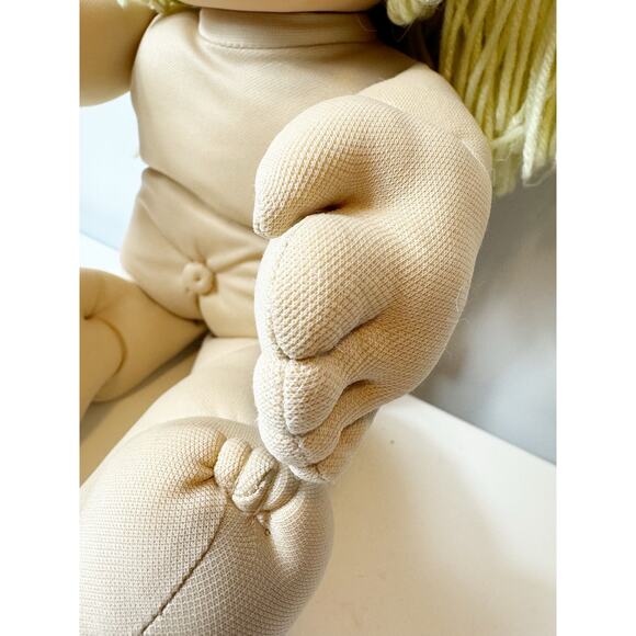 Vintage Cabbage Patch Kids Doll Head Marker 8 Lemon Blonde Ponytails Blue eyes - Picture 3 of 11